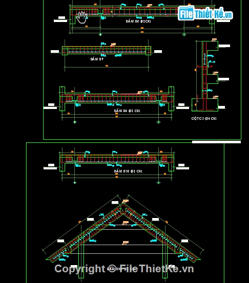 bản vẽ nhà thờ họ,file cad nhà thờ họ,bản vẽ chi tiết nhà thờ họ,Mẫu nhà thờ họ,nhà thờ họ 6.9x8.1m